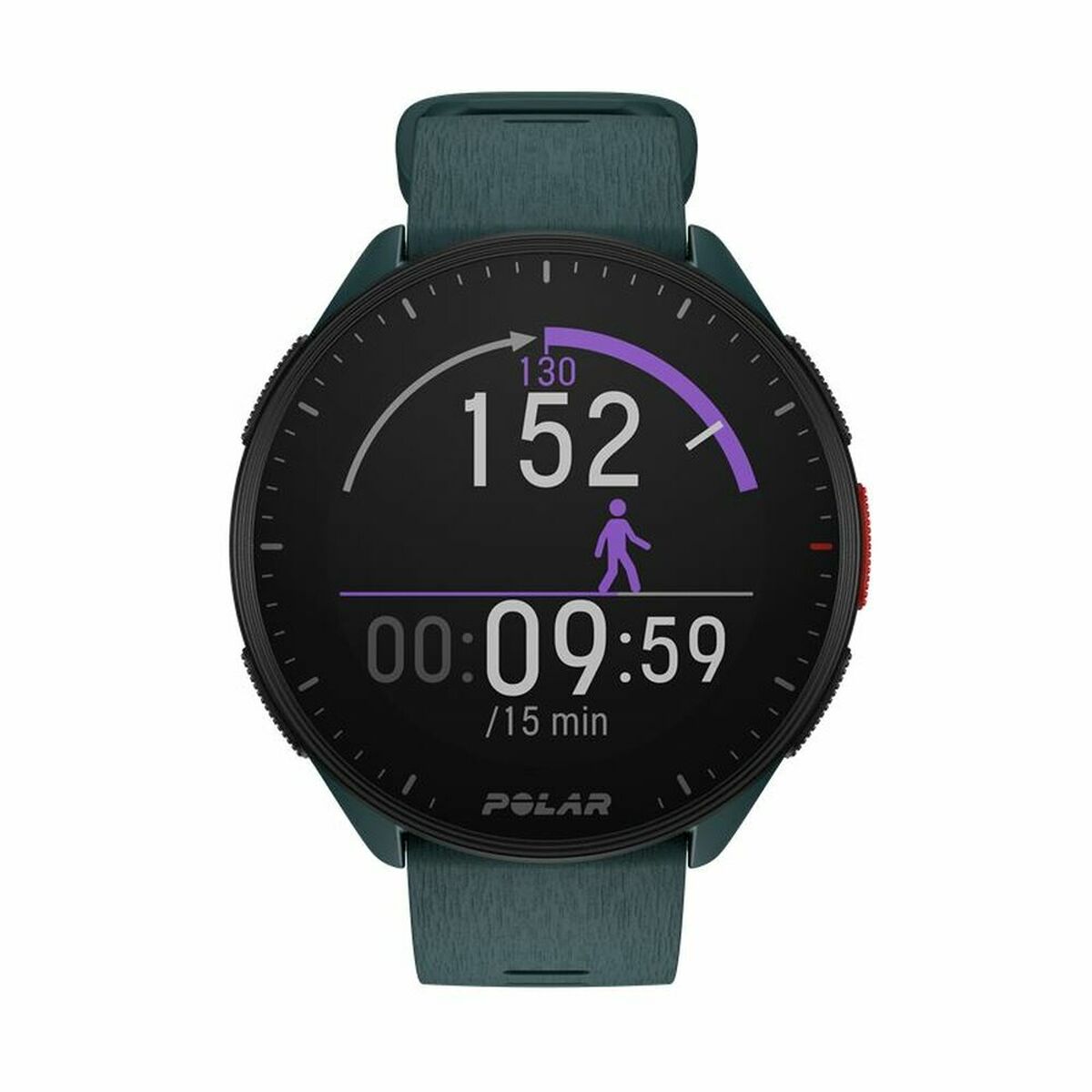 Polar Pacer Smartwatch 45mm | GPS & Heart Rate Monitor | Pedometer Running Watch | 1.2" Display | Green | Swimming & Fitness Tracker