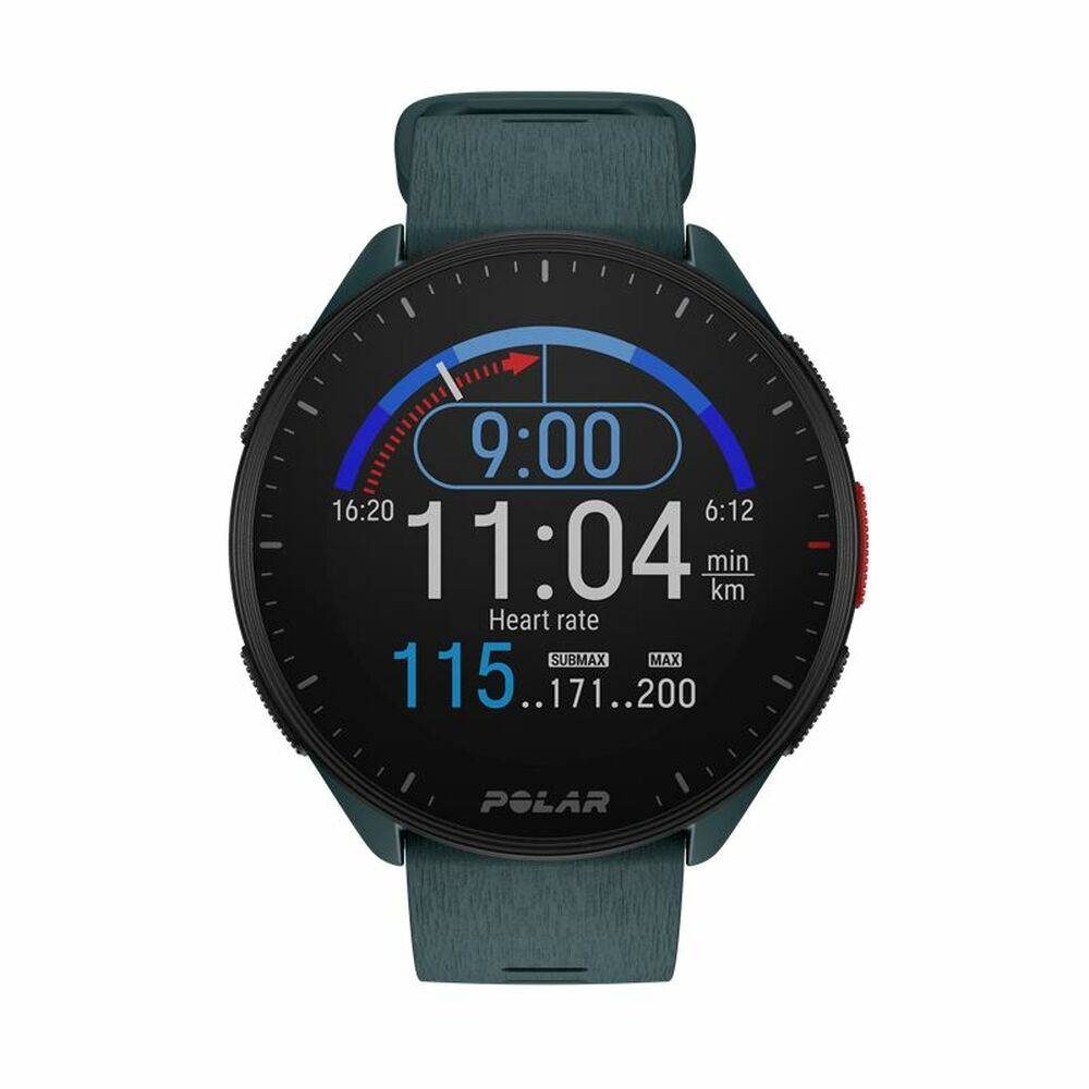 Polar Pacer Smartwatch 45mm | GPS & Heart Rate Monitor | Pedometer Running Watch | 1.2" Display | Green | Swimming & Fitness Tracker