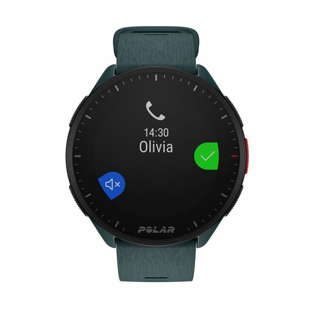 Polar Pacer Smartwatch 45mm | GPS & Heart Rate Monitor | Pedometer Running Watch | 1.2" Display | Green | Swimming & Fitness Tracker