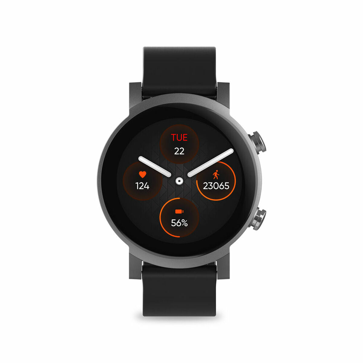 TicWatch E3 Smartwatch | 1,3-Zoll-HD-Bildschirm | GPS | 45 Tage Autonomie | Schwarz