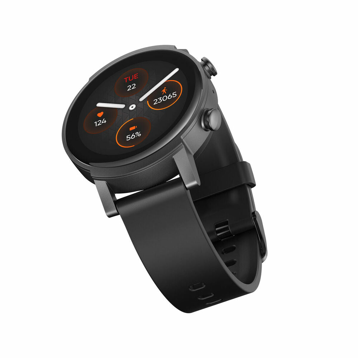 TicWatch E3 Smartwatch | 1,3-Zoll-HD-Bildschirm | GPS | 45 Tage Autonomie | Schwarz