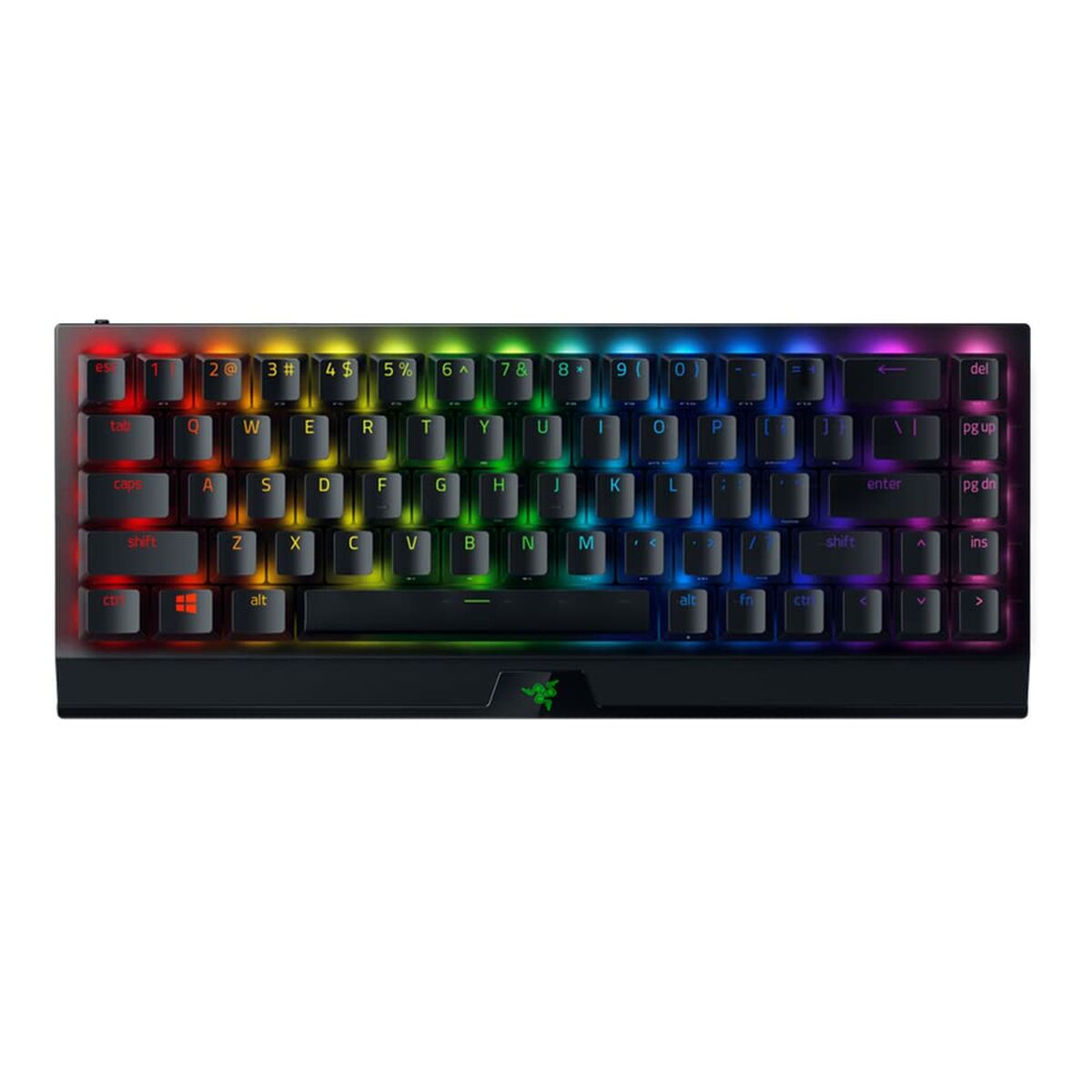 Teclado para juegos Razer BlackWidow V3 Mini HyperSpeed | QWERTY | Iluminación RGB | Bluetooth inalámbrico | Diseño compacto