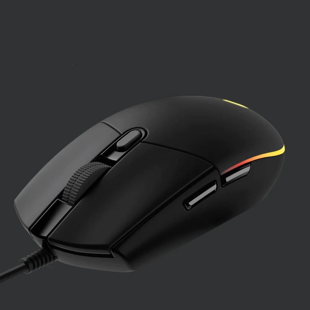 RGB Wired Gaming Mouse | High-Precision Optical Sensor | Adjustable DPI | USB Wired | Ergonomic Design | G102 Black