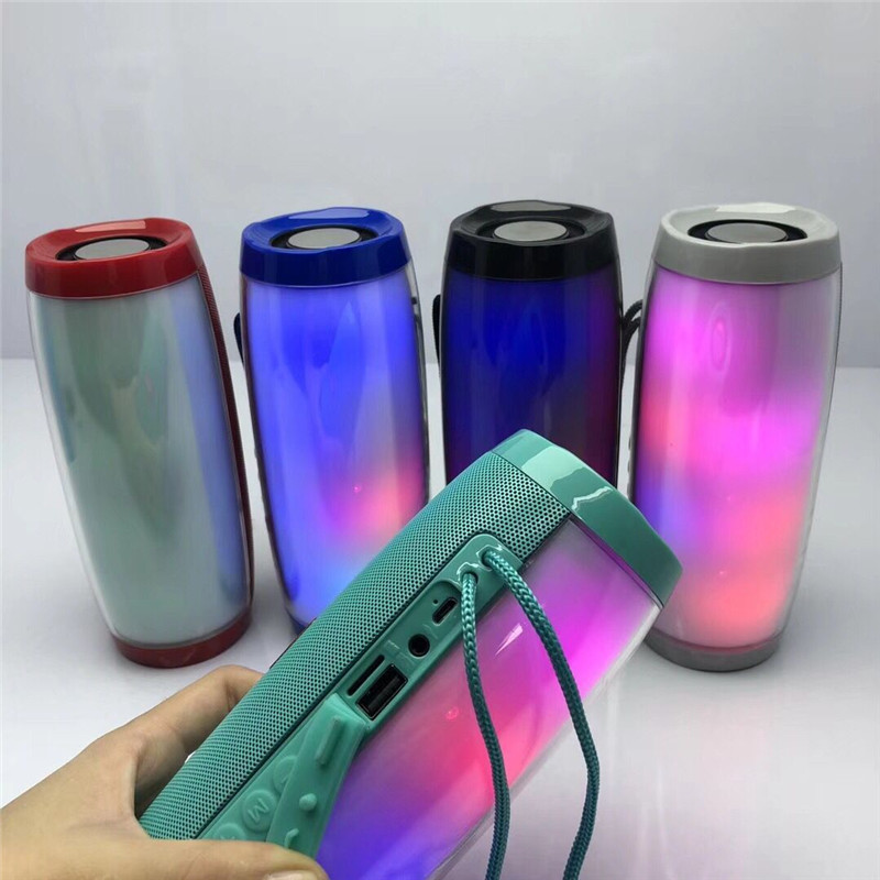 Wireless Portable Bluetooth Stereo Speaker with LED Light | Dual 5W Drivers | 10m Range | 32G TF Support