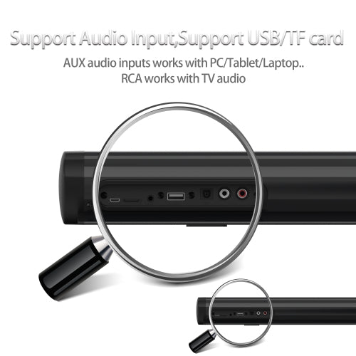 Bluetooth 5.0 TV PC Soundbar | 2.0 Channel Home Theater Subwoofer with DSP & 3D Stereo