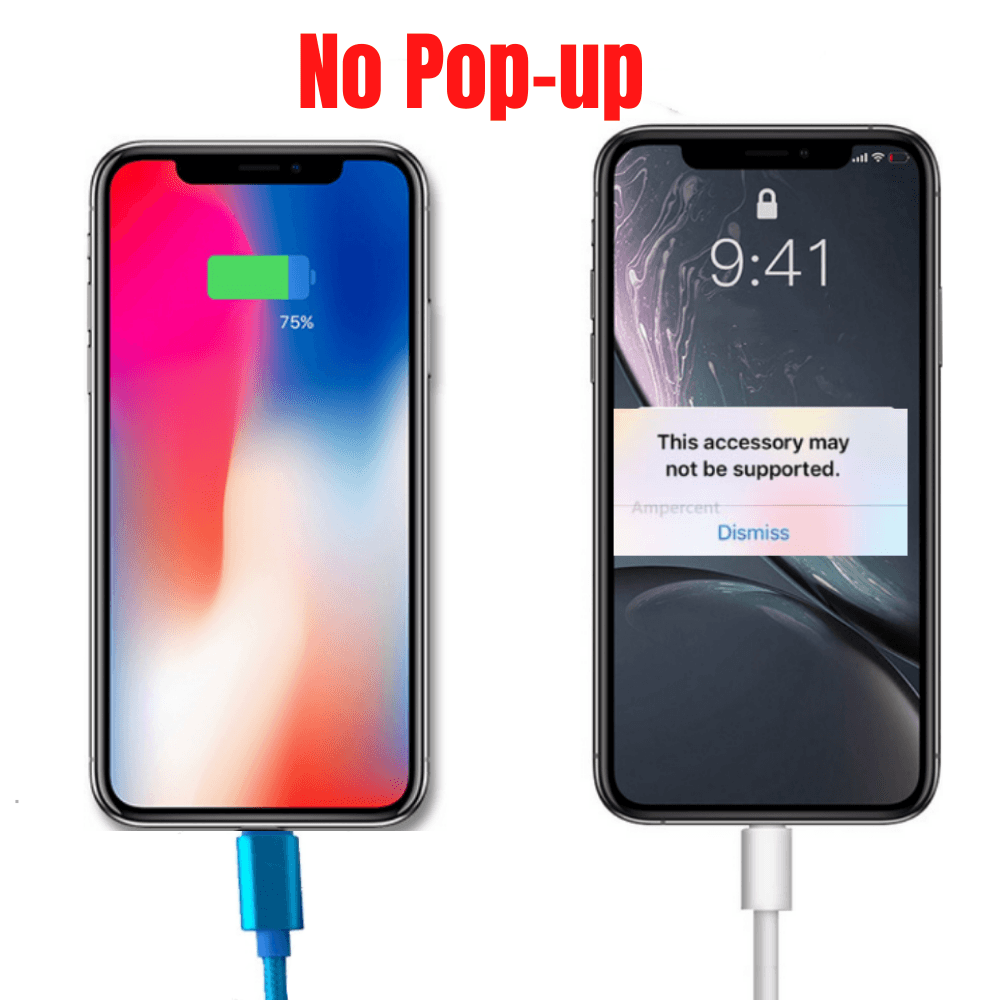 Cable de carga XL para iPhone (paquete de 2, 3 m) | Extra largo, duradero y de carga rápida, compatible con iPhone, iPad, iPod y más