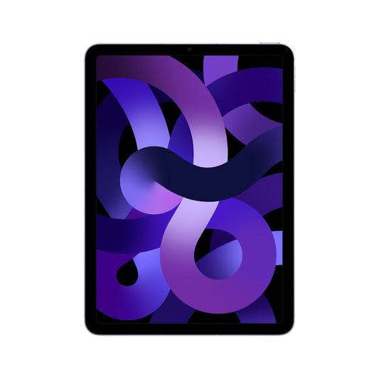 Apple iPad Air | 10,9" Liquid Retina Display | 64 GB Speicher | 8 GB RAM | Apple M-Serie Chip | Wi-Fi + 5G | 12 MP Kamera | iPadOS 15 | Lila | USB-C | Slate-Design