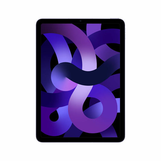 Apple iPad Air | 10,9" Liquid Retina Display | 64 GB Speicher | 8 GB RAM | Apple M-Serie Chip | Wi-Fi + 5G | 12 MP Kamera | iPadOS 15 | Lila | USB-C | Slate-Design