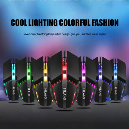 RYRA M5 RGB Wired Gaming Mouse | USB Optical | 4 Buttons | RGB LED Lighting | Precision Control for PC & Laptop