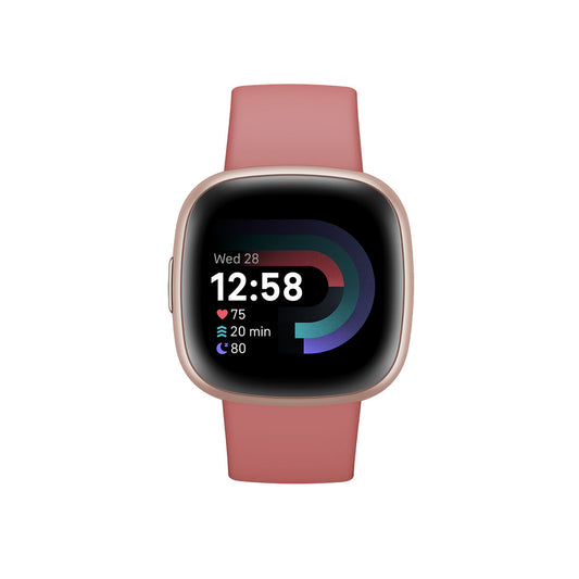 Smartwatch Fitbit VERSA 4 FB523RGRW | Rosa | Herzfrequenz- und Schlafmonitor | GPS | Amazon Alexa