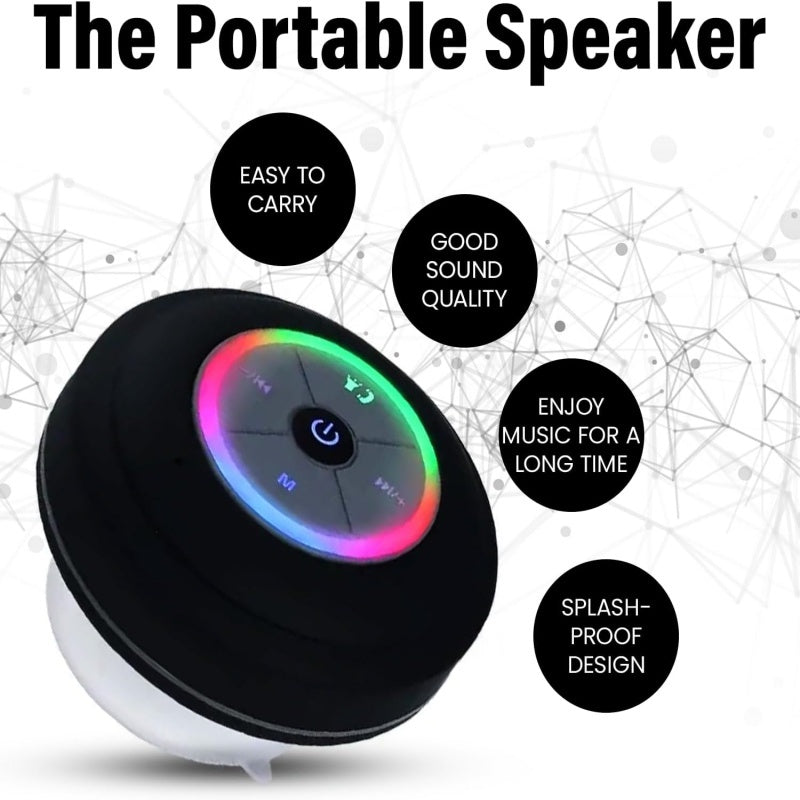 Mini altavoz Bluetooth portátil | BT 5.0 | Resistente a salpicaduras | Sonido estéreo