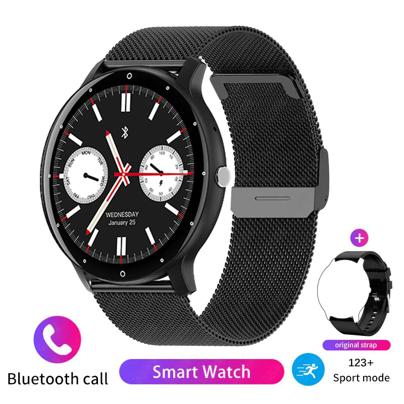 Reloj inteligente FitPro Health | Monitor de frecuencia cardíaca y presión arterial | Rastreador de actividad física y ejercicio | Dispositivo portátil ligero para el control diario de la salud