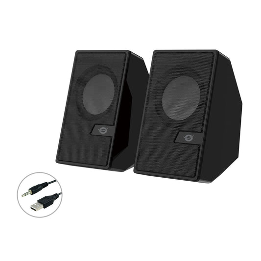 Conceptronic BJORN02B PC Speakers | Bluetooth 5.0 Stereo Sound System for Desktop and Laptop