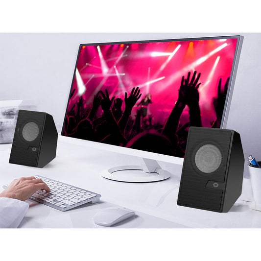 Conceptronic BJORN02B PC Speakers | Bluetooth 5.0 Stereo Sound System for Desktop and Laptop