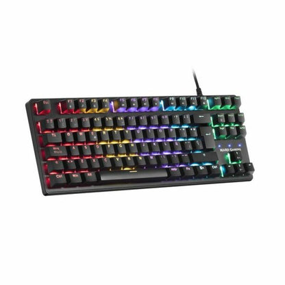Teclado para juegos Mars Gaming MKXTKLR | Retroiluminación LED RGB | Anti-ghosting | QWERTY en español | USB con cable