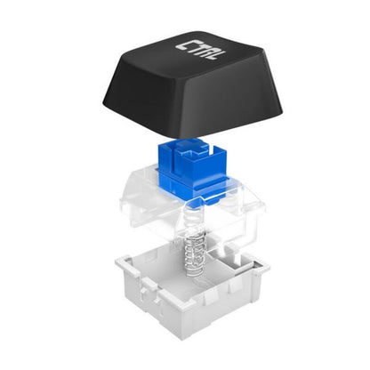Teclado para juegos Mars Gaming MKXTKLR | Retroiluminación LED RGB | Anti-ghosting | QWERTY en español | USB con cable