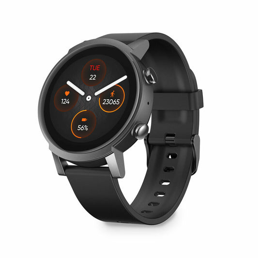 TicWatch E3 Smartwatch | 1,3-Zoll-HD-Bildschirm | GPS | 45 Tage Autonomie | Schwarz