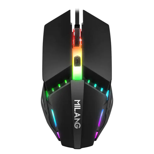 RYRA M5 RGB Wired Gaming Mouse | USB Optical | 4 Buttons | RGB LED Lighting | Precision Control for PC & Laptop
