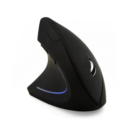 Ratón vertical ergonómico inalámbrico de 2,4 G | Versiones para zurdos y diestros | DPI ajustable | Luz LED | Agarre cómodo