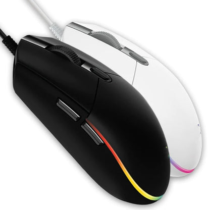 RGB Wired Gaming Mouse | High-Precision Optical Sensor | Adjustable DPI | USB Wired | Ergonomic Design | G102 Black