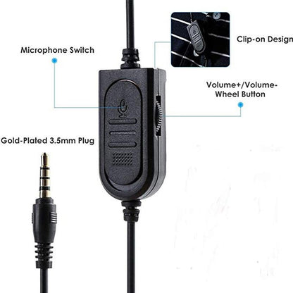 Dragon Space G3600 Wired Stereo Gaming Headset | 3.5mm Over-Ear with Mic | PS4 Xbox PC Compatible