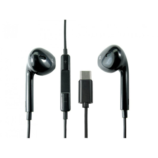 USB Type C passive stereo earphones with MIC-0